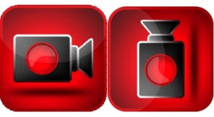 video camera icon or "hot water bottle"